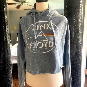 Cropped Pink Floyd concert hoodie ❤️